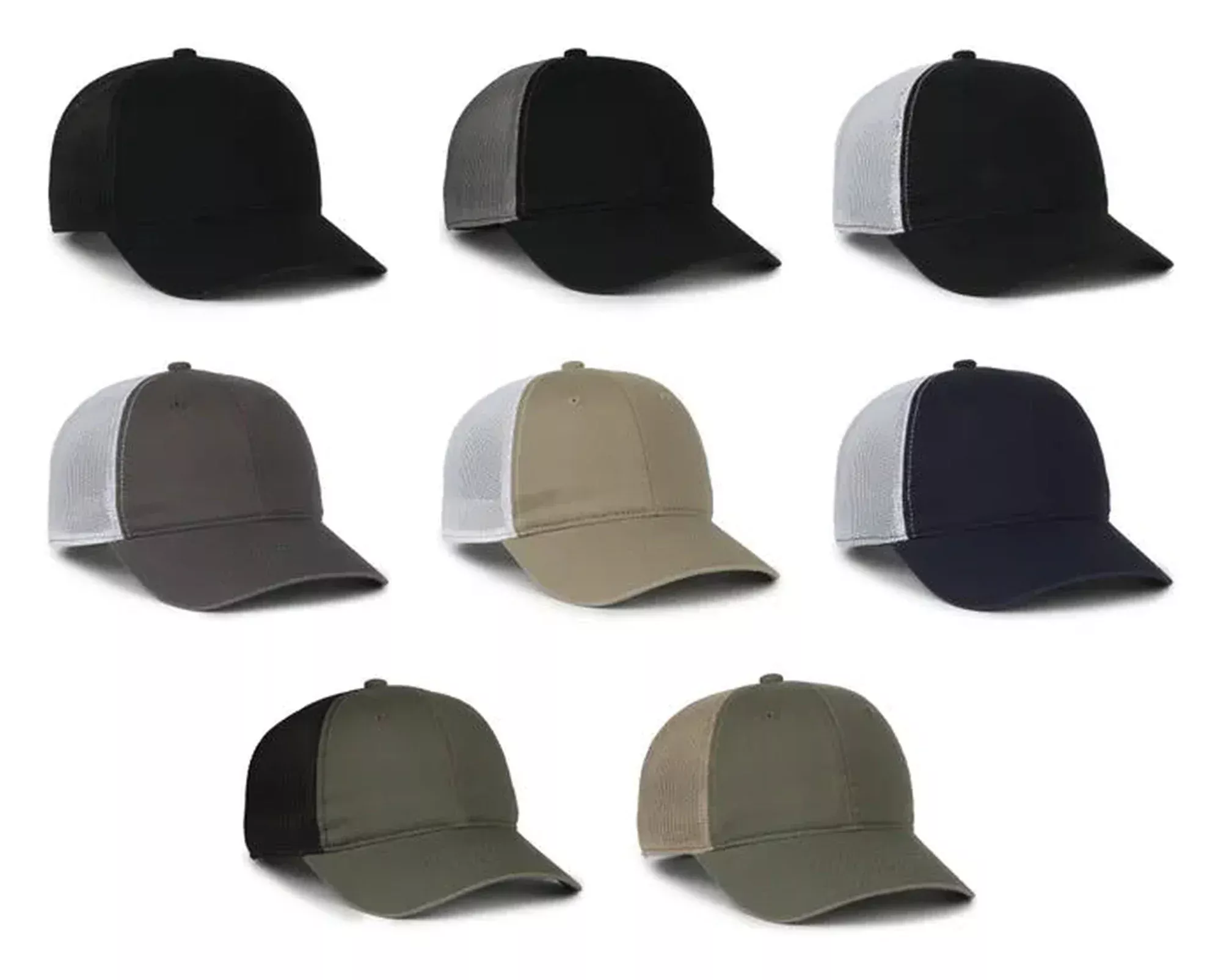 Outdoor Cap FWT‑130SB – Low‑Crown Unstructured Mesh‑Back Cap with Pre‑Curved Visor
