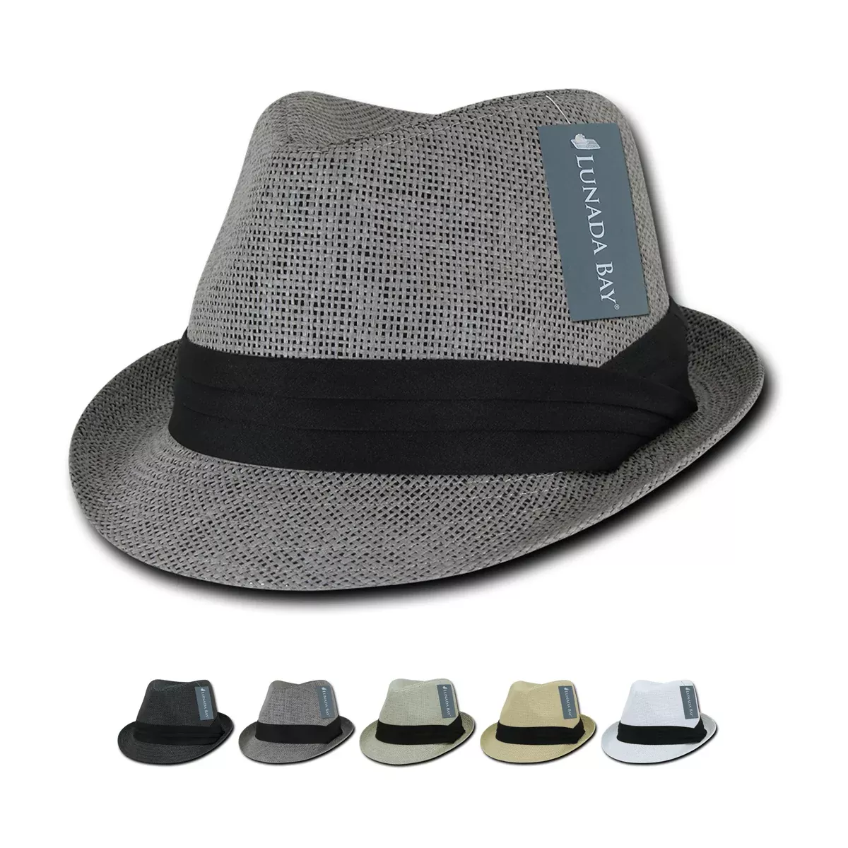 Paper Mesh Fedora Hat - 558