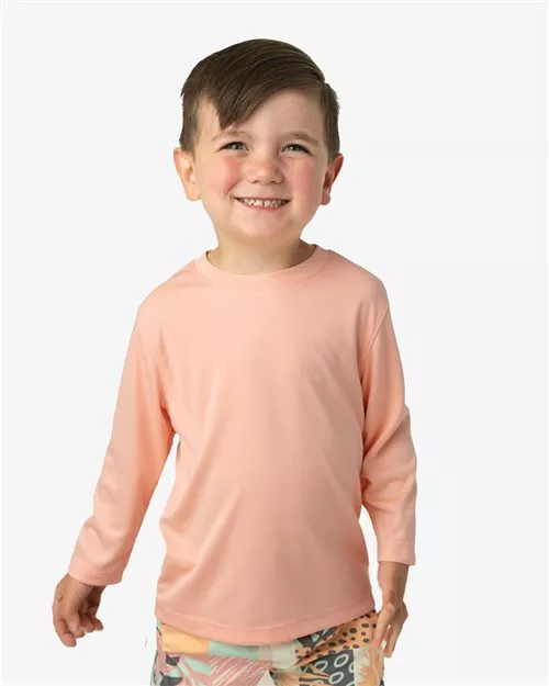 Paragon 218T Long Islander Toddler Long Sleeve Performance T-Shirt – 3.5 oz. Microfiber UPF 50+ Tee | 2T–5/6T