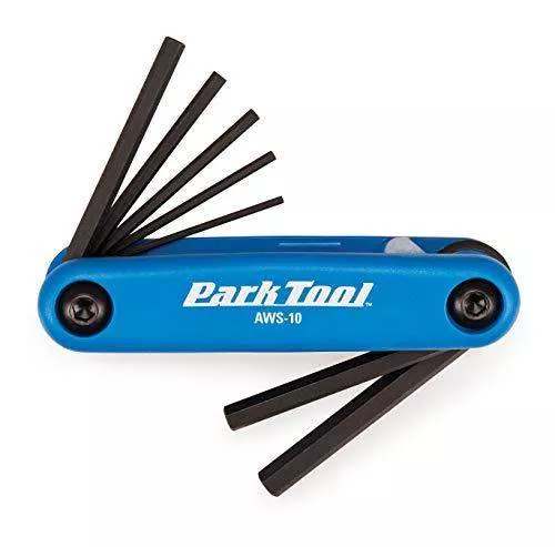 Park Tool AWS-10 Folding-Up Hex Wrench Set Tools, 1.5-6mm, Black