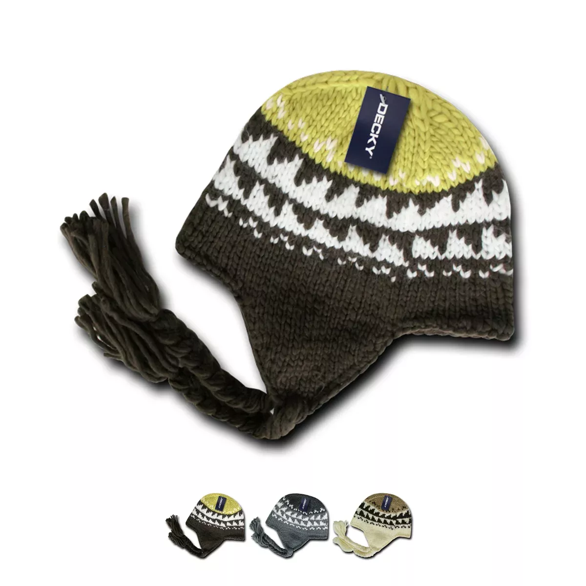 Peruvian Knit Beanies - Decky 632