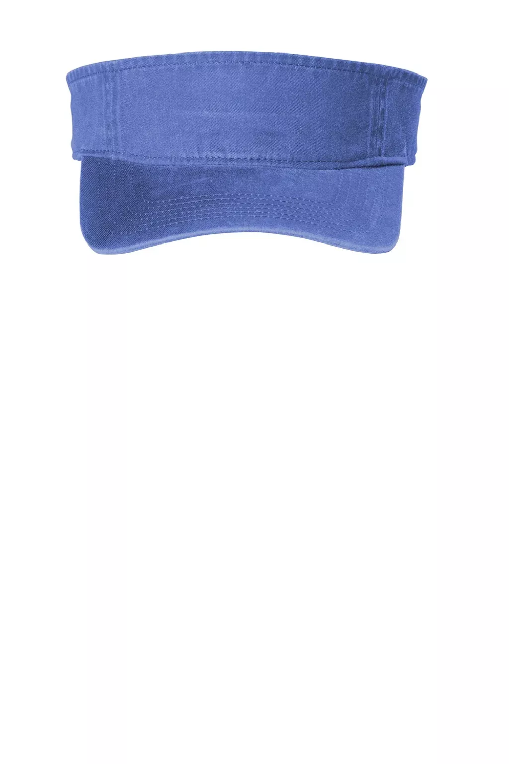 Port Authority Hats Mens Beach Wash Adjustable Visor - Blue Moon