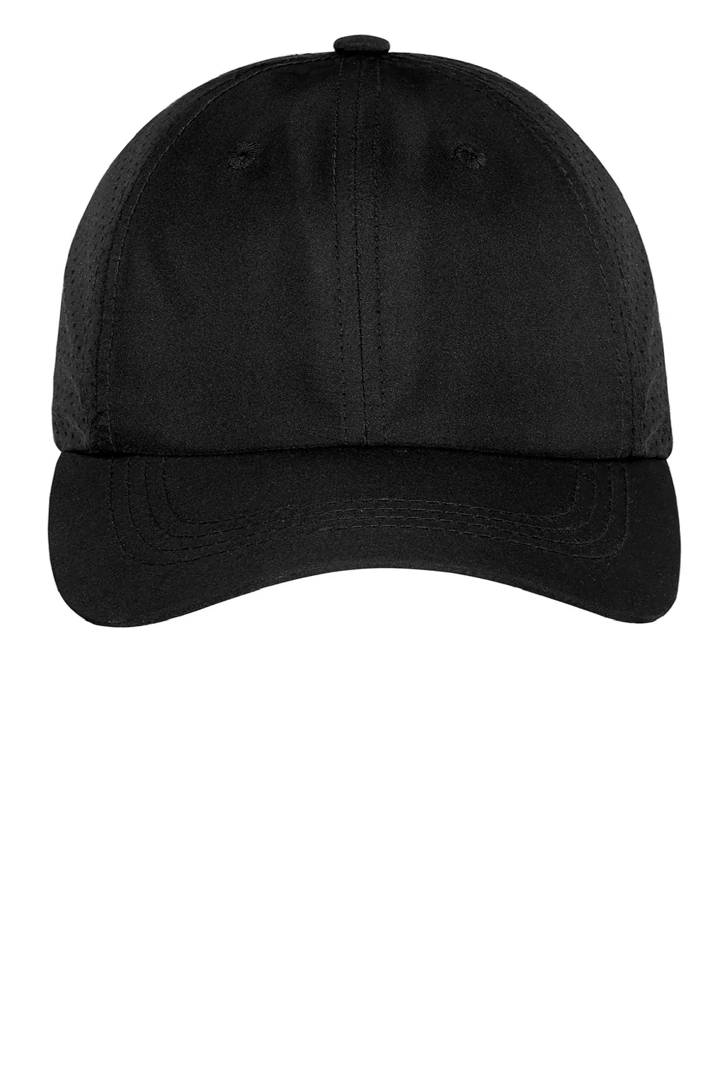 Port Authority Hats Mens Moisture Wicking Adjustable Hat - Black