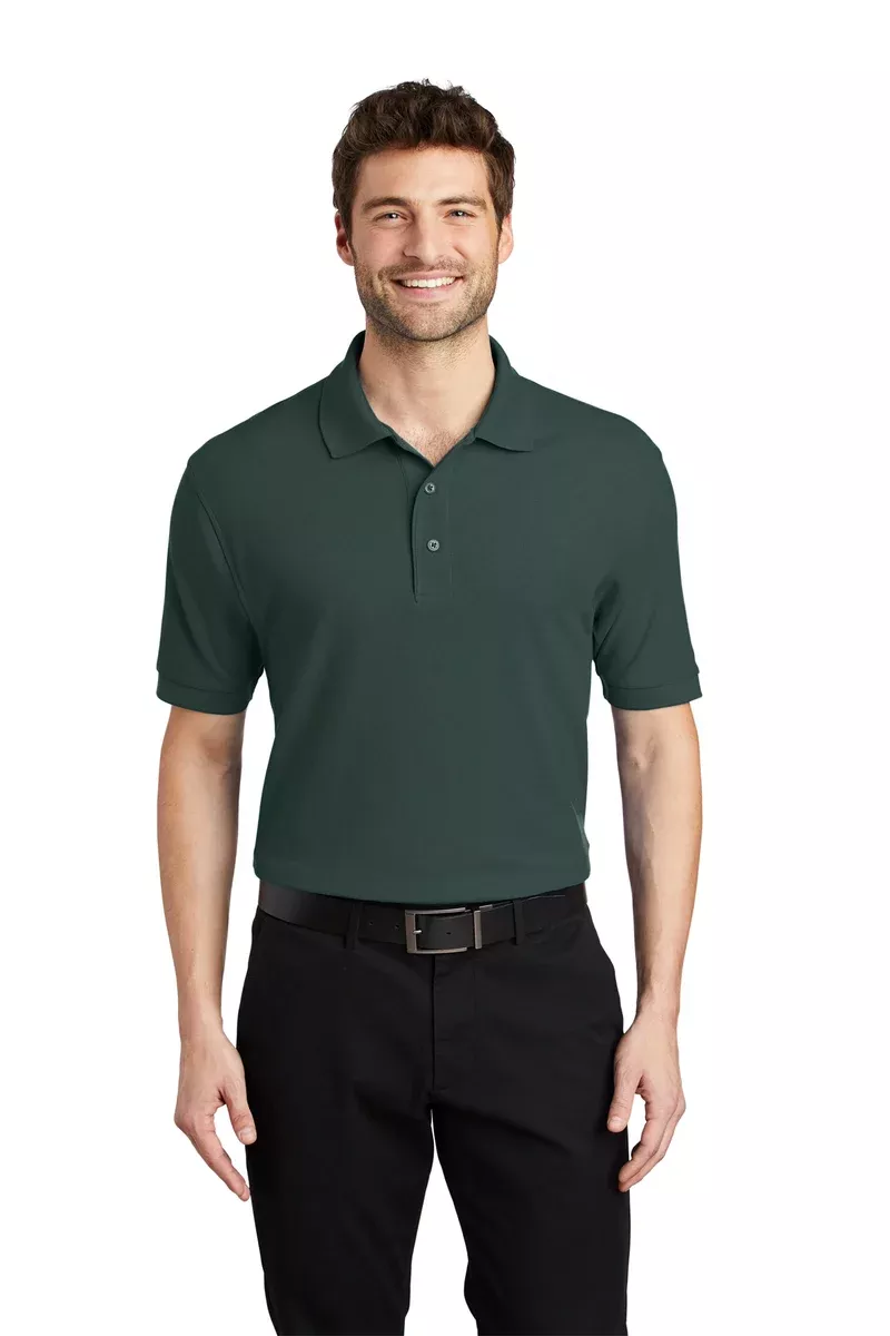 Port Authority K500 Silk Touch Polo - Dark Green