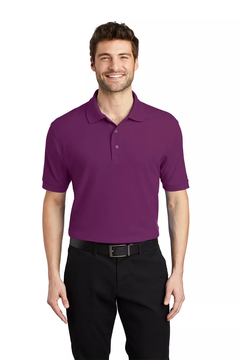 Port Authority K500 Silk Touch Polo - Deep Berry