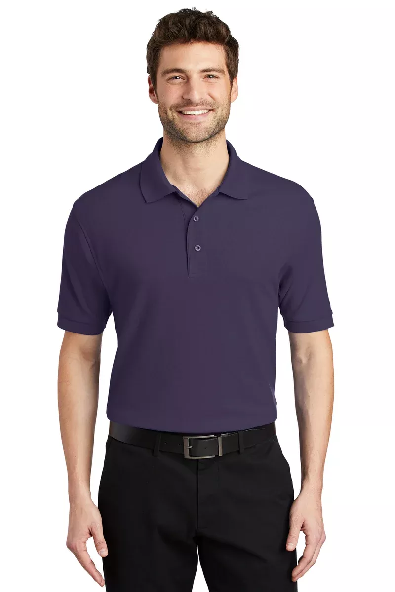 Port Authority K500 Silk Touch Polo - Eggplant