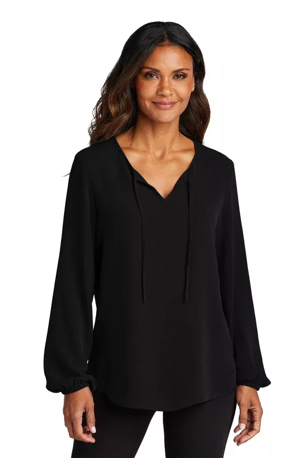 Port Authority LW714 Ladies Textured Crepe Blouse