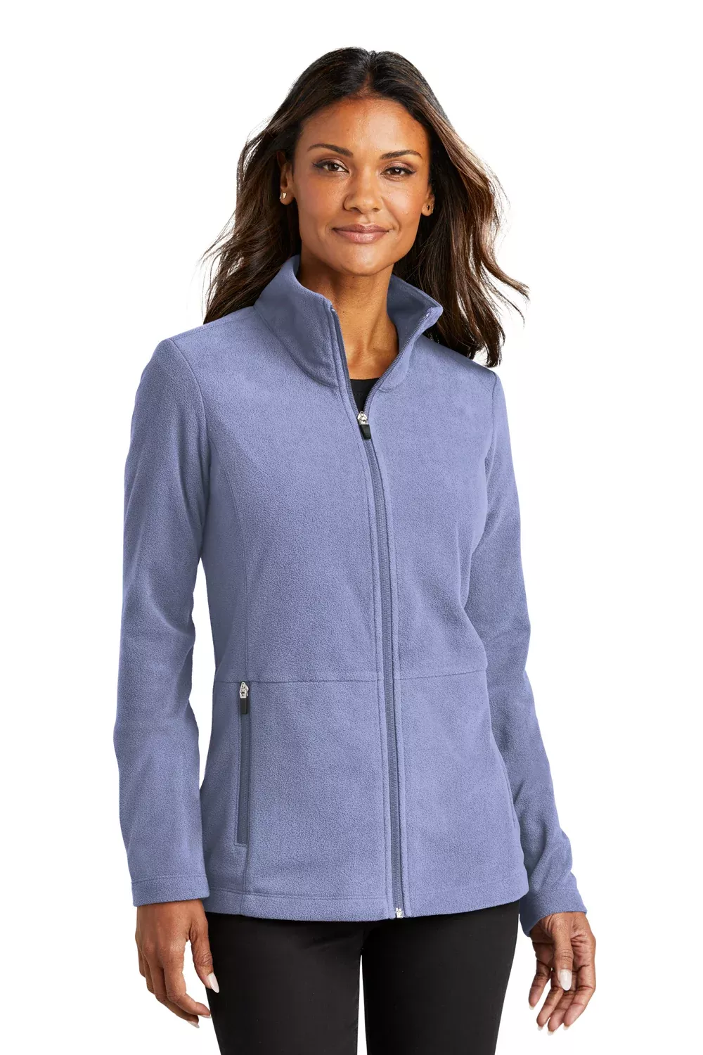 Port Authority Womens Accord Pill Resistant Microfleece Full Zip Jacket - Ceil Blue