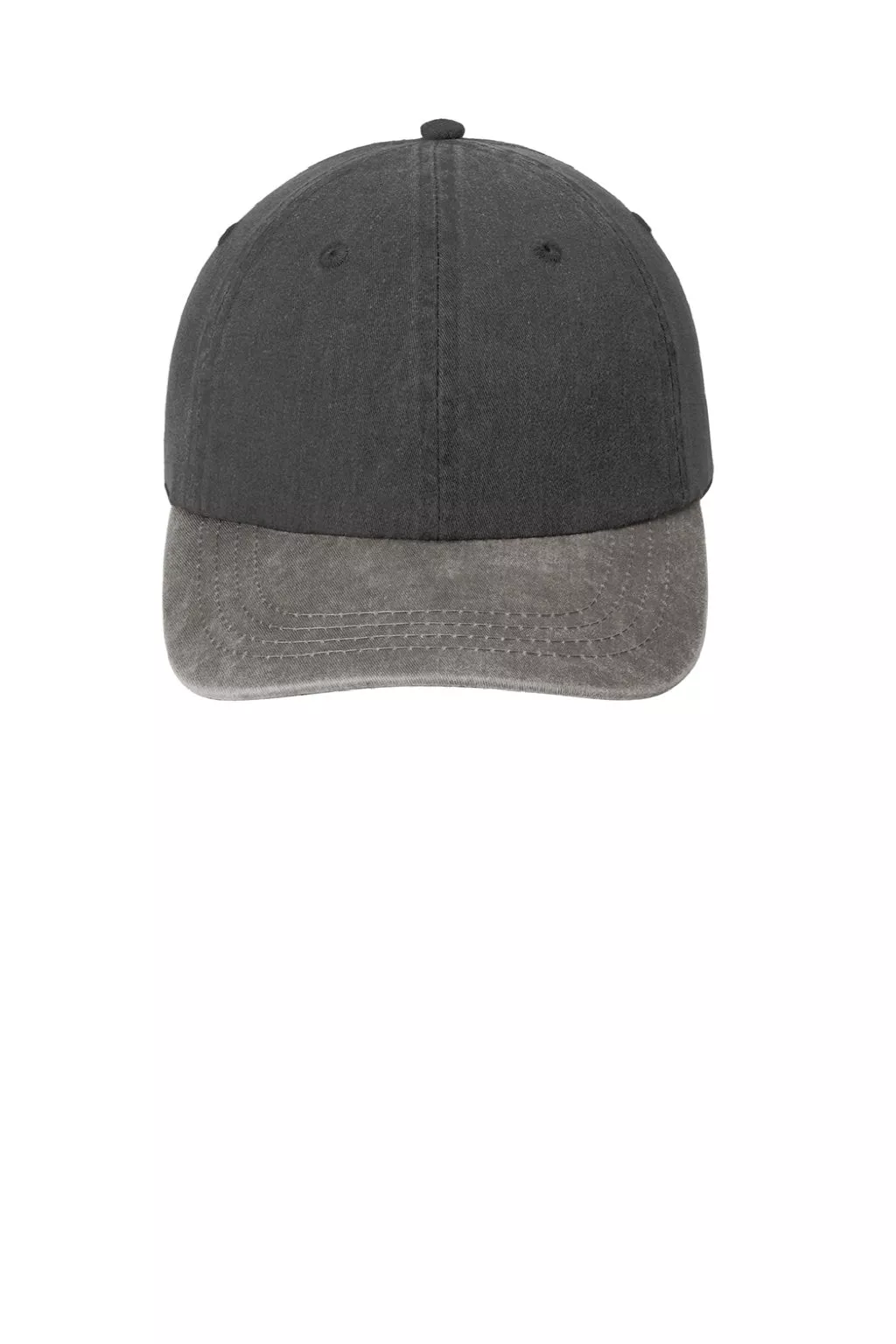 Port & Company Hats Mens Adjustable Hat - Black/Pebble