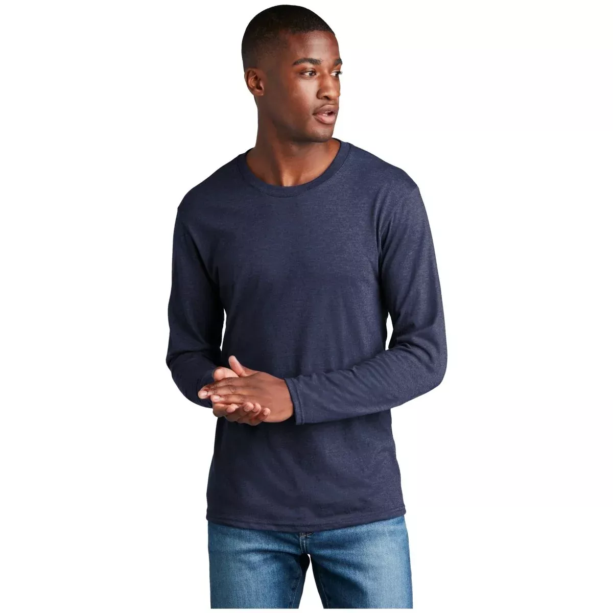 Port & Company PC455LS Long Sleeve Fan Favorite Blend Tee | Port & Co PC455LS