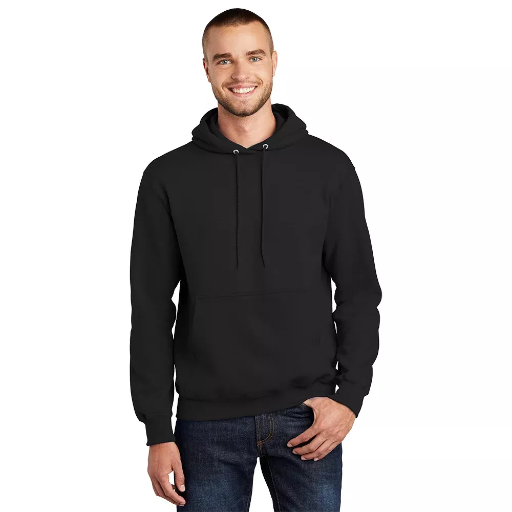 Port & Company PC90H Essential Fleece Pullover Hooded Sweatshirt - Jet Black
