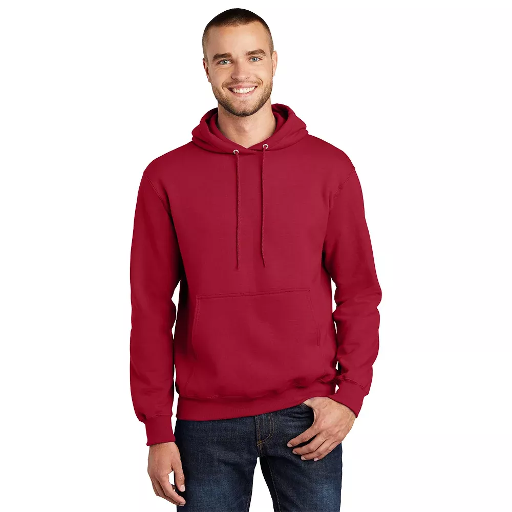 Port & Company PC90H Essential Fleece Pullover Hooded Sweatshirt - Red