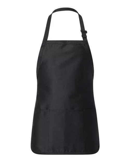 Q-Tees Full-Length Apron with Pouch Pocket - Q4250
