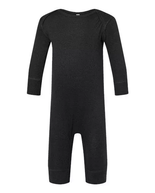 Rabbit Skins Infant Long Legged Baby Rib Bodysuit 4412