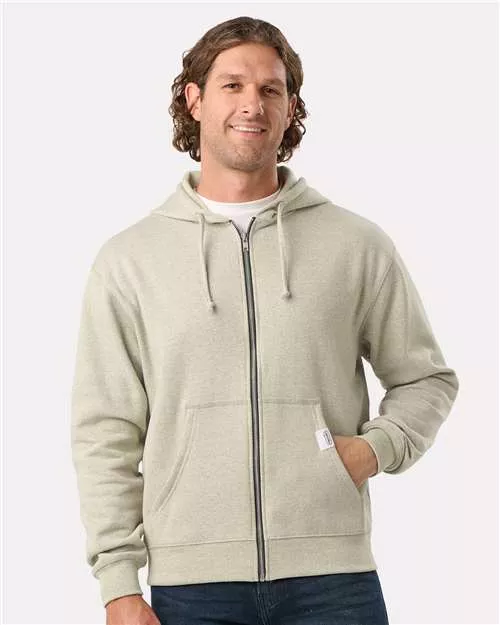 Recover RC1090 Unisex Full-Zip Hooded Sweatshirt – 8 oz. 50/50 Recycled Fleece, YKK Zipper | XS–2XL