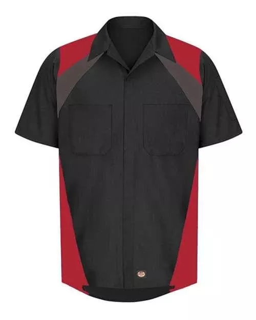 Red Kap Tri-Color Short Sleeve Shop Shirt SY28