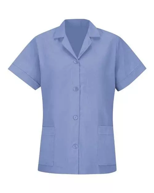 Red Kap Women's Loose Fit Short Sleeve Button Smock TP23