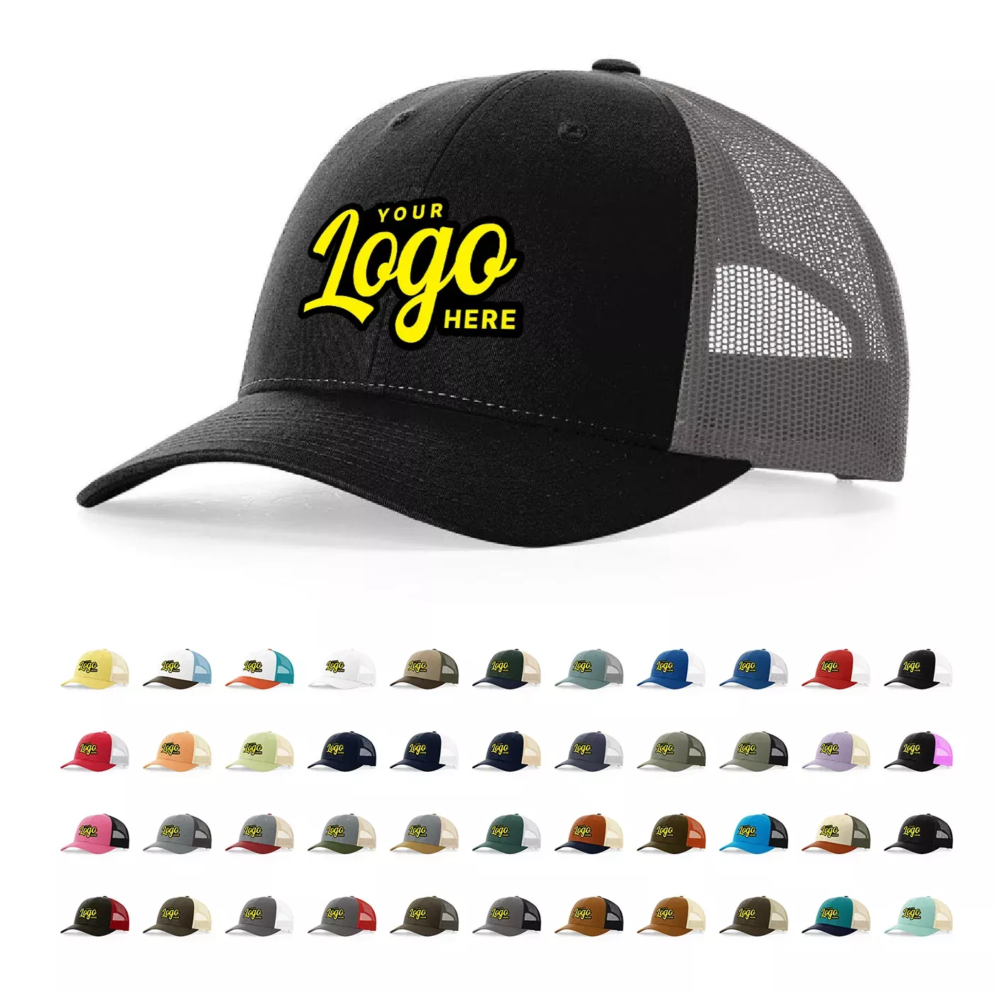 Richardson 115 Low Pro Trucker Hat - Blank