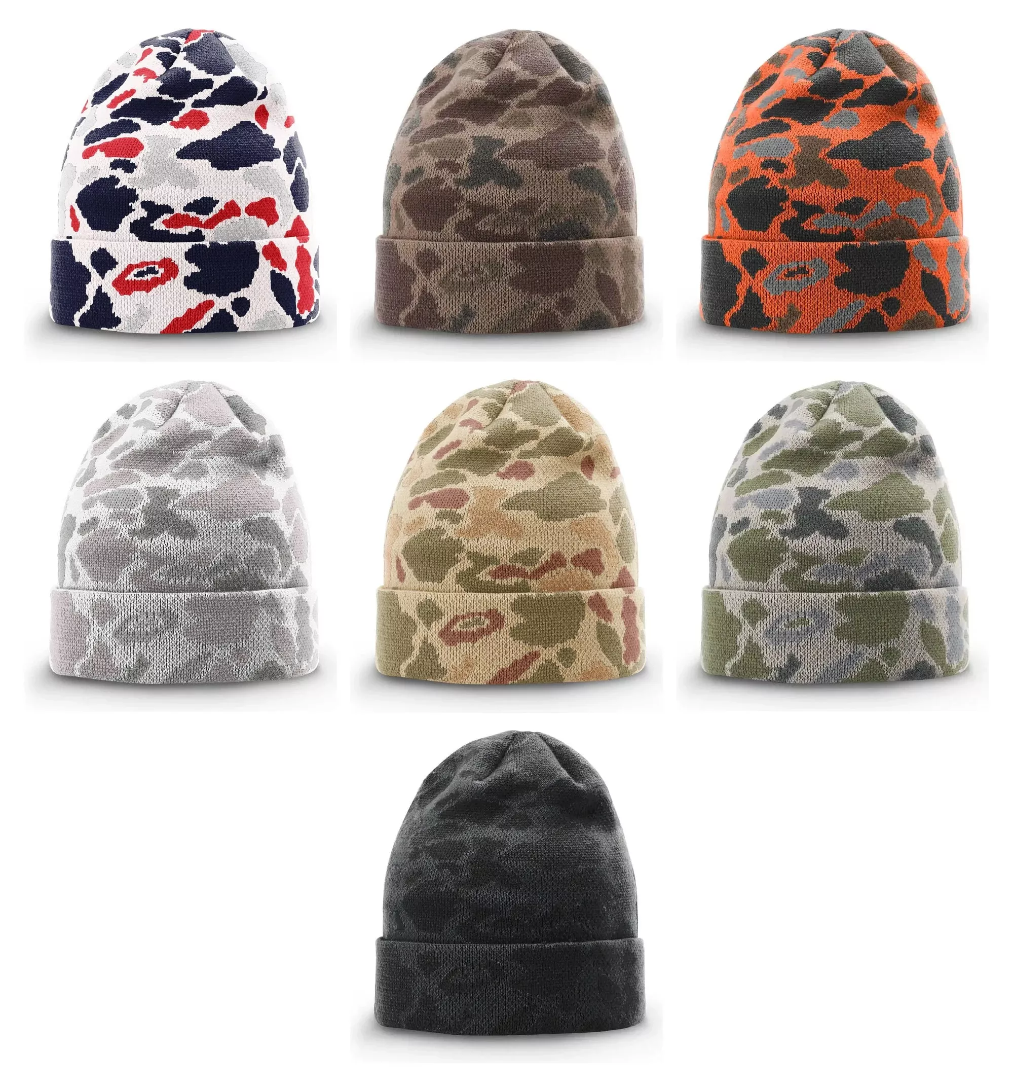 Richardson 126 Duck Camo Beanie – Double-Layer Knit