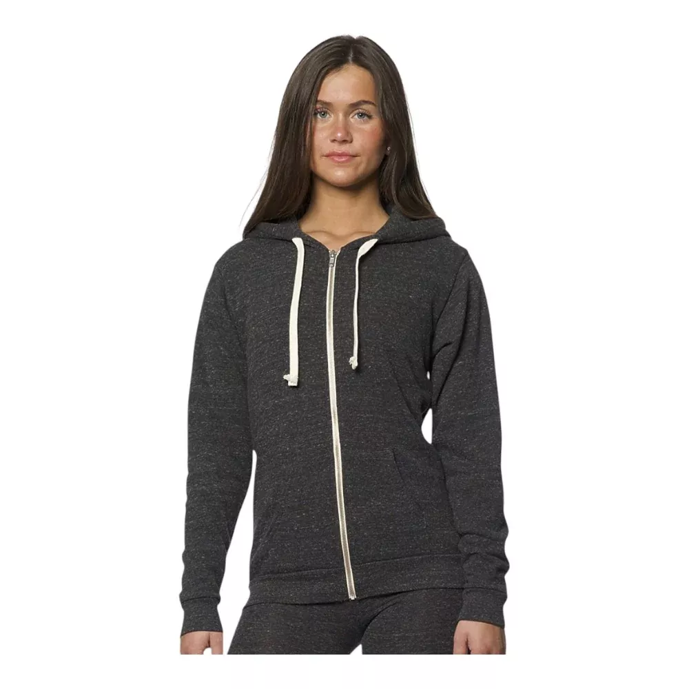 Royal Apparel Unisex Eco Triblend Fleece Full-Zip Hoodie – Style 37050 Made in USA