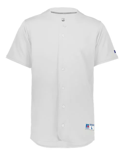 Russell Athletic 235JMM Five Tool Full-Button Baseball Jersey – 100% Polyester Color Secure Diamond Knit | S–XL