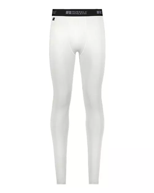 Russell Athletic R25CPM Unisex CoolCore Compression Tights – 84/16 Polyester/Elastane Knee-Vented Tights | XS–3XL
