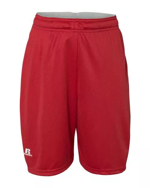Russell Athletic TS7X2B Youth Essential 7" Shorts with Pockets – 4.1 oz. 100% Polyester Dri-Power | Youth S–XL