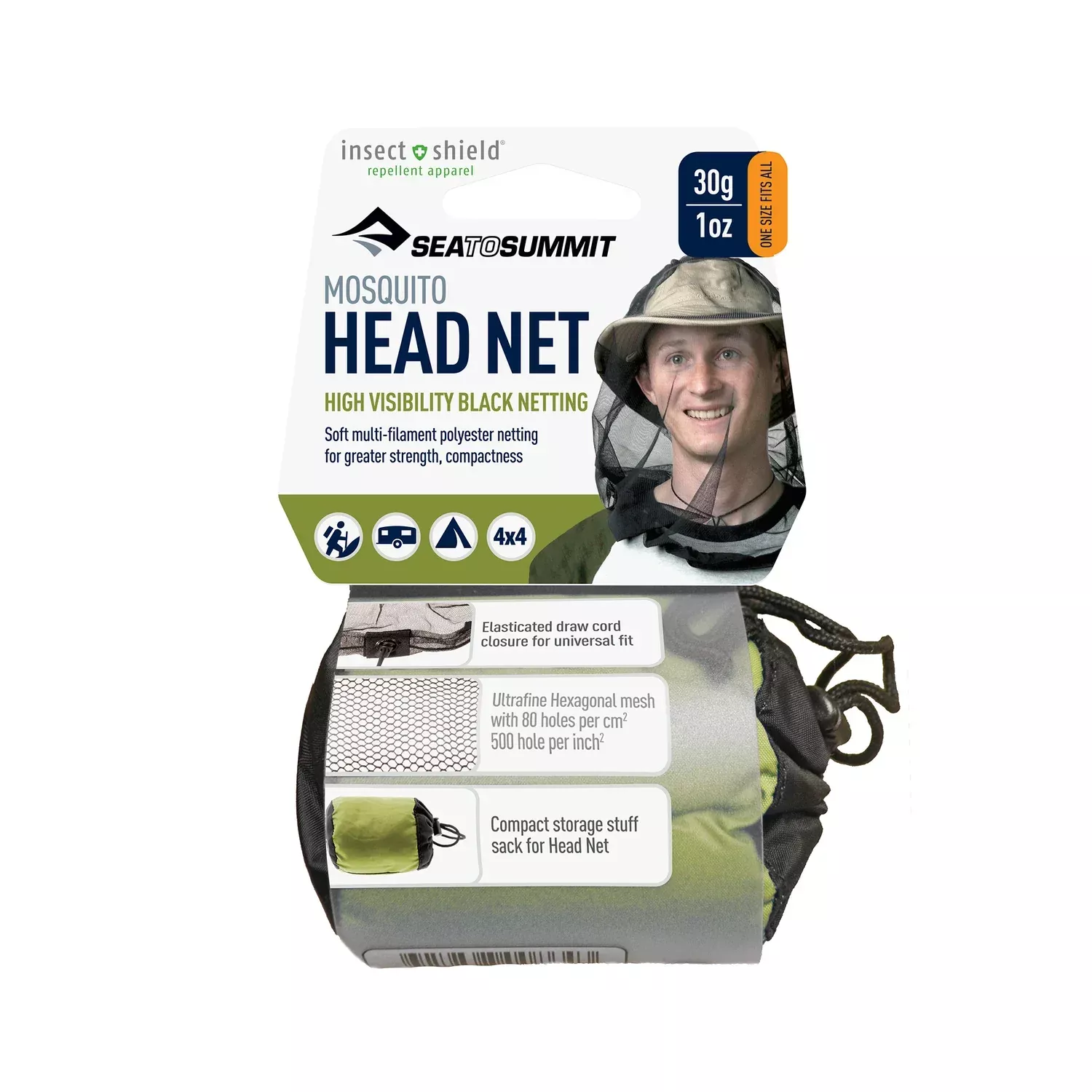 Sea To Summit Mosquito Head Net [Insect Shield]