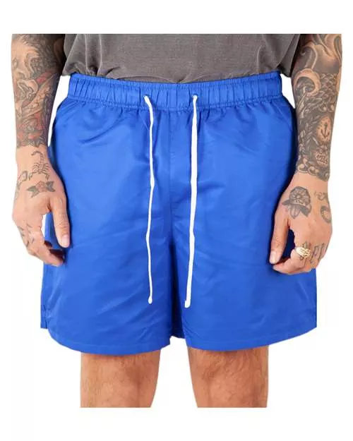 Shaka Wear SHPRS Poly Running Shorts - 4 oz. 100% Polyester Outer, 2.5 oz. Polyester Lining, Front Drawstring | S-3XL