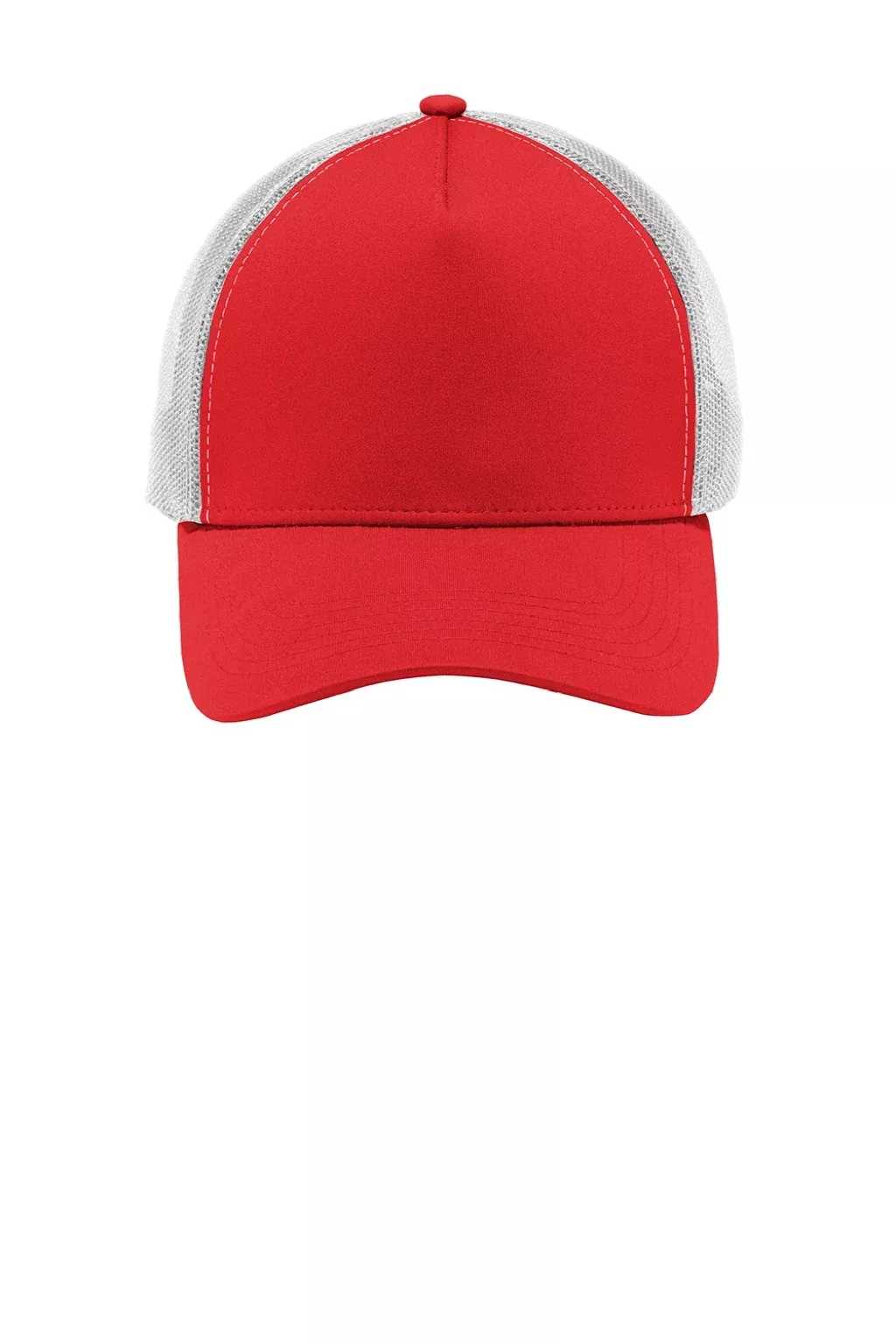 Sport-Tek Hats Mens Adjustable Trucker Hat - True Red/White - Closeout