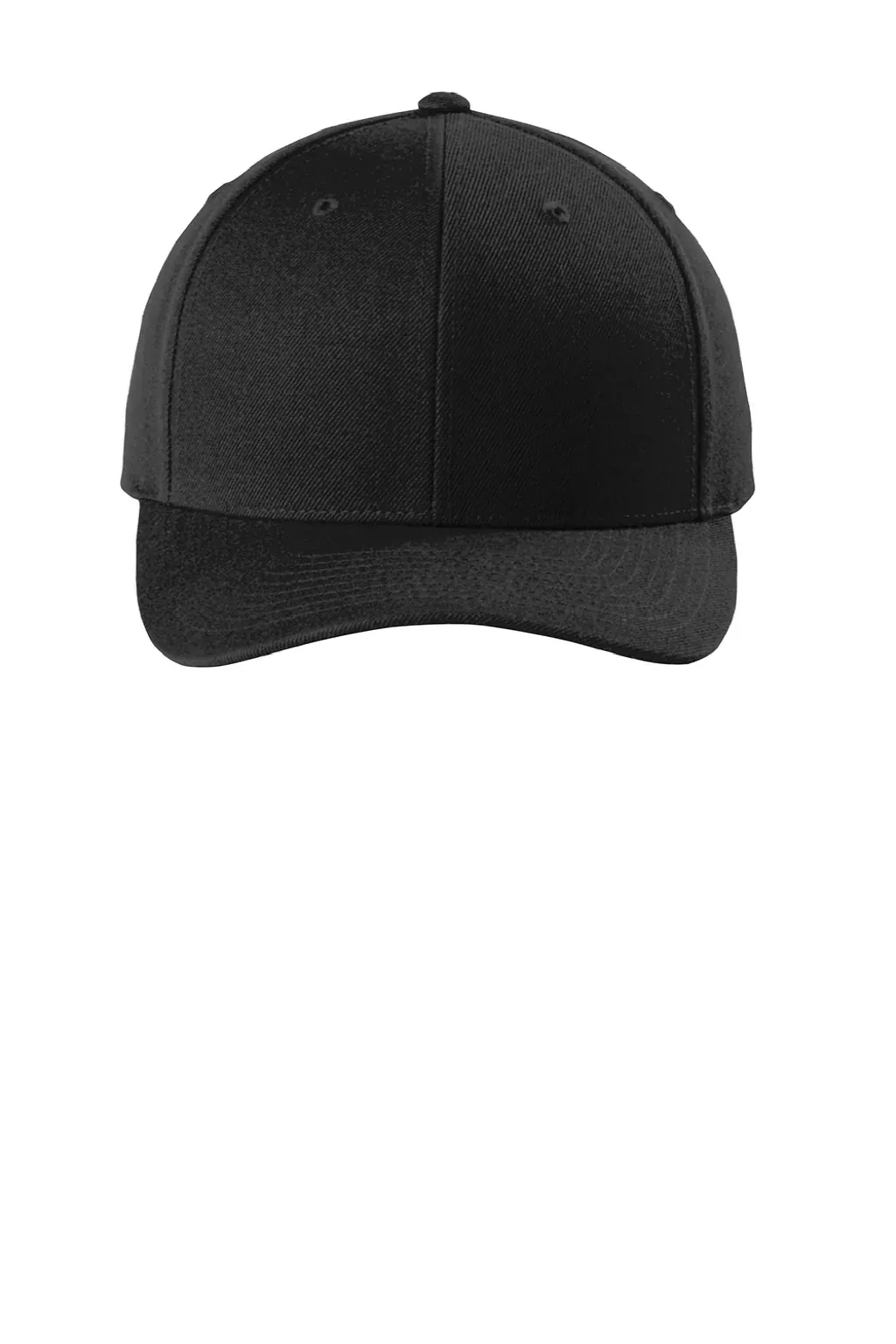 Sport-Tek Hats Mens Curve Bill Snapback Hat - Black