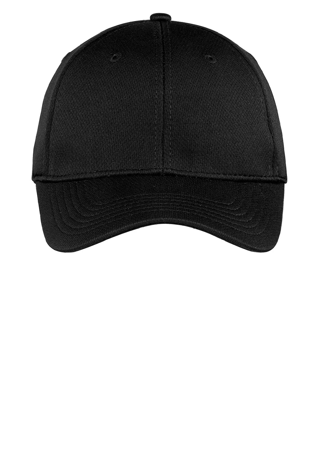 Sport-Tek Hats Mens Moisture Wicking Adjustable Hat - Black