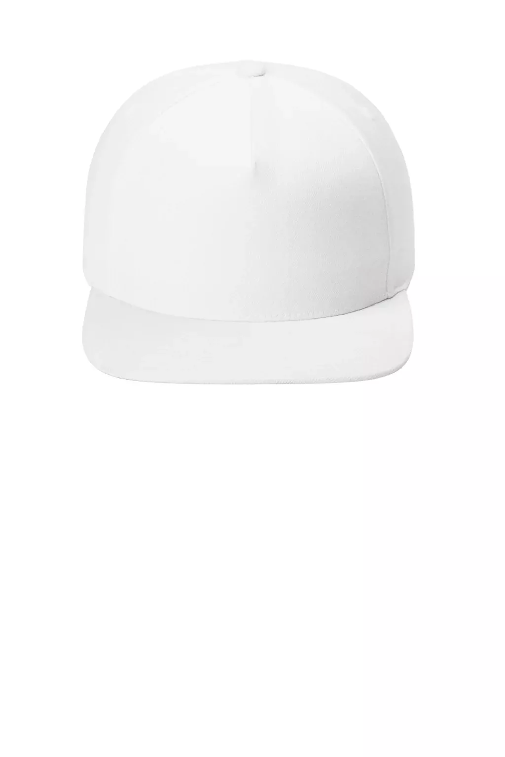 Sport-Tek Hats Mens Premium 5 Panel Snapback Hat - White