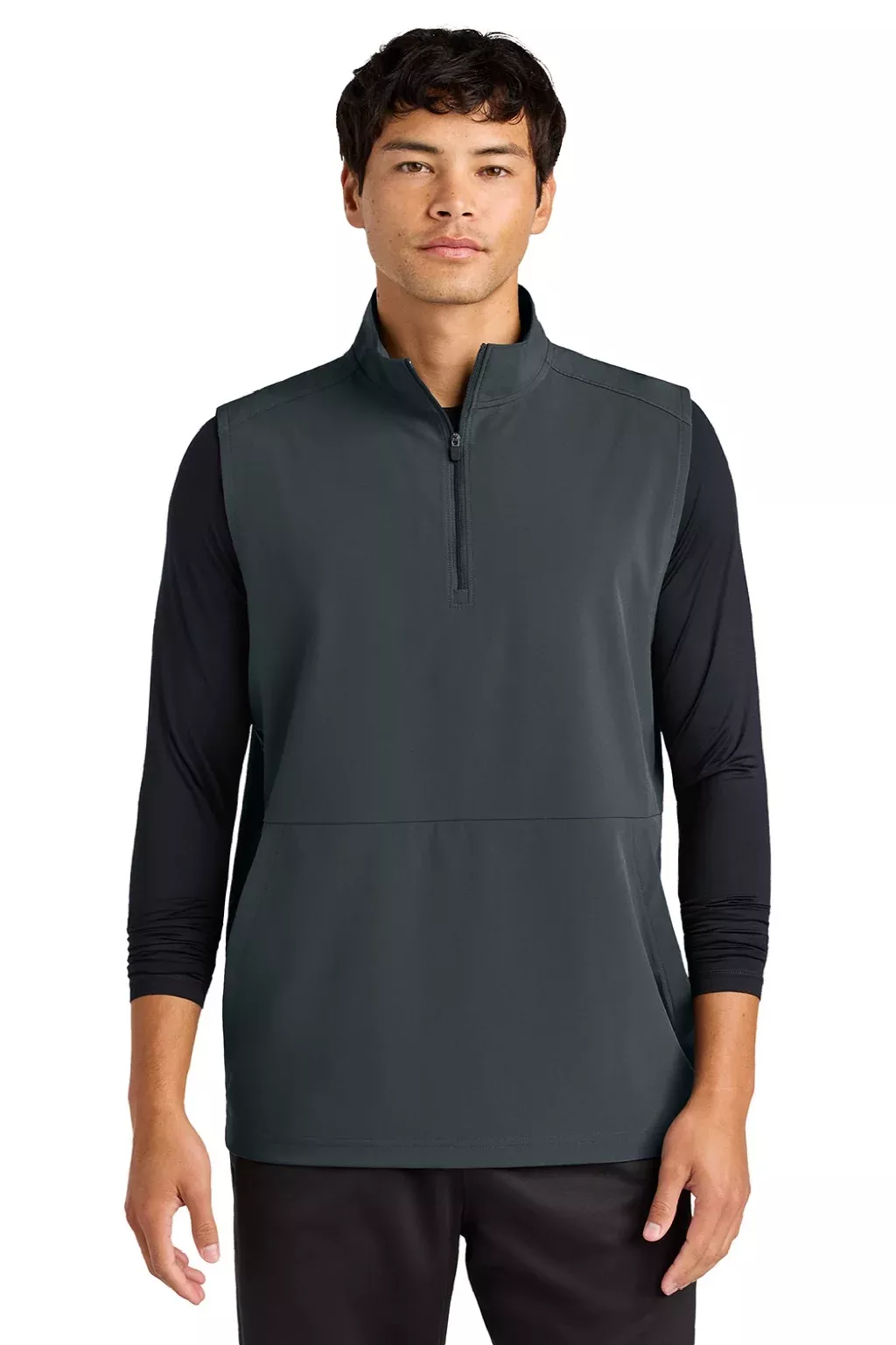 Sport-Tek Mens Repeat 1/4 Zip Vest - Iron Grey
