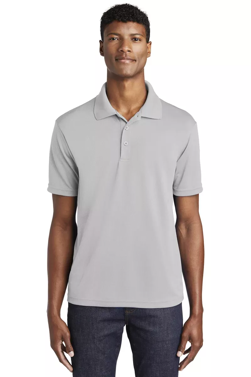 Sport-Tek ST640 PosiCharge RacerMesh Polo - Silver
