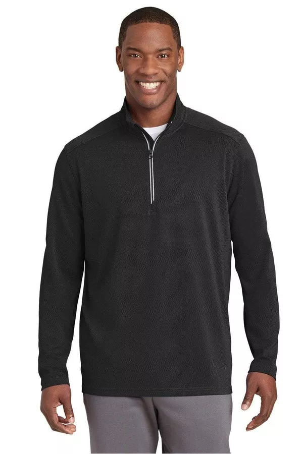 Sport-Tek ST860 Sport-Wick Textured 1/4-Zip Pullover