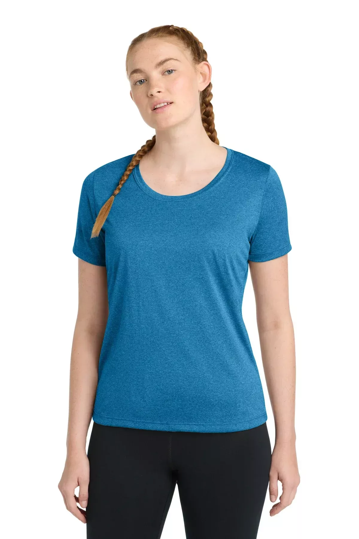 Sport-Tek Women's Heather Contender™ Scoop Neck Tee. LST360