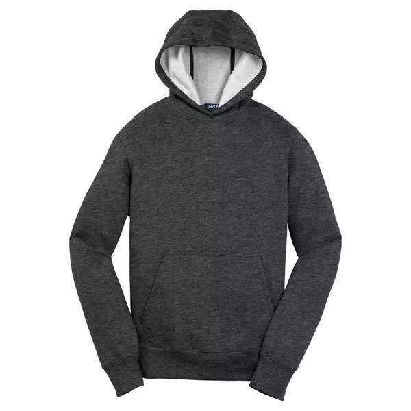 Sport-Tek Youth Graphite Heather Pullover Hooded Sweatshirt