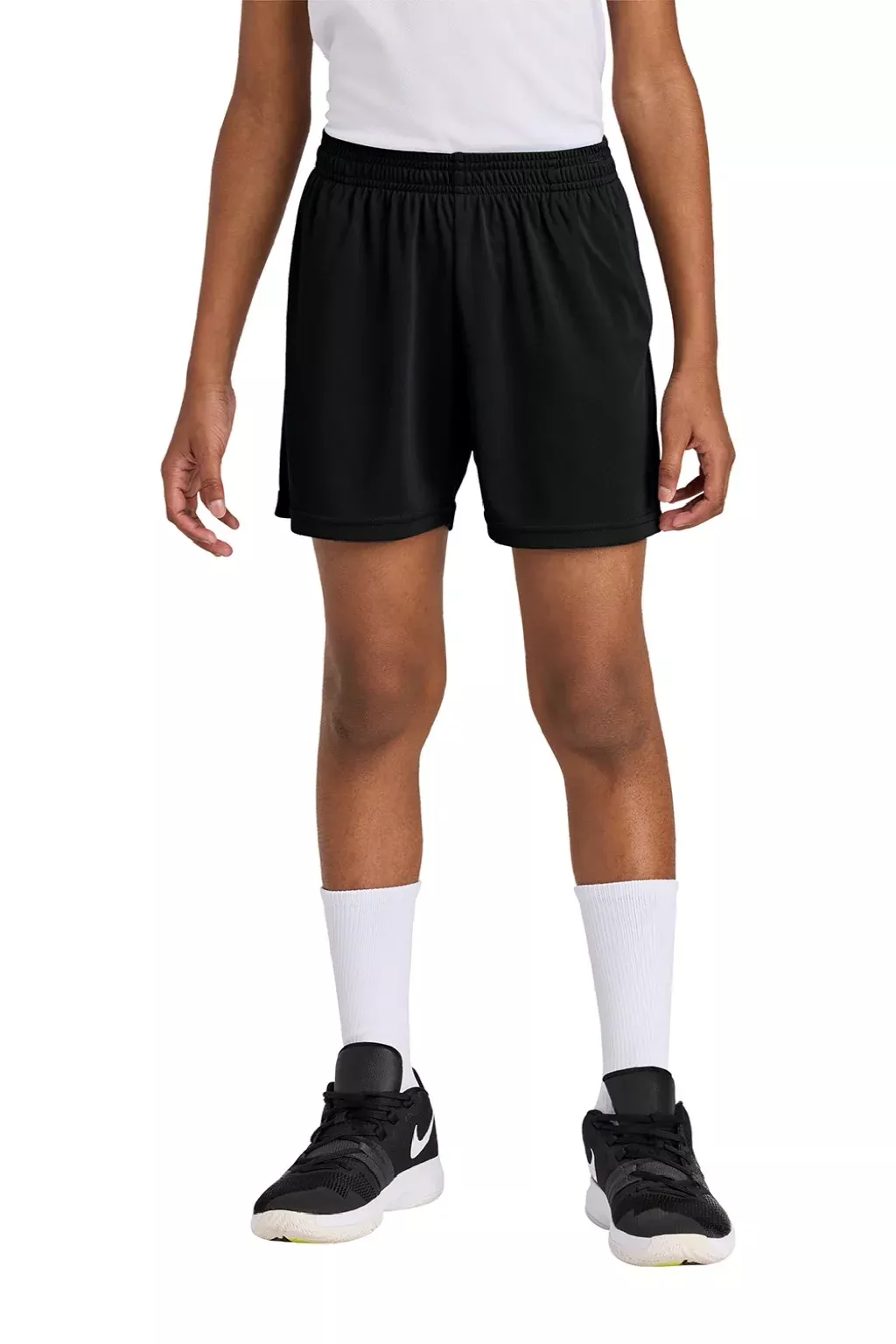 Sport-Tek Youth PosiCharge Competitor Shorts w/ Pockets - Black