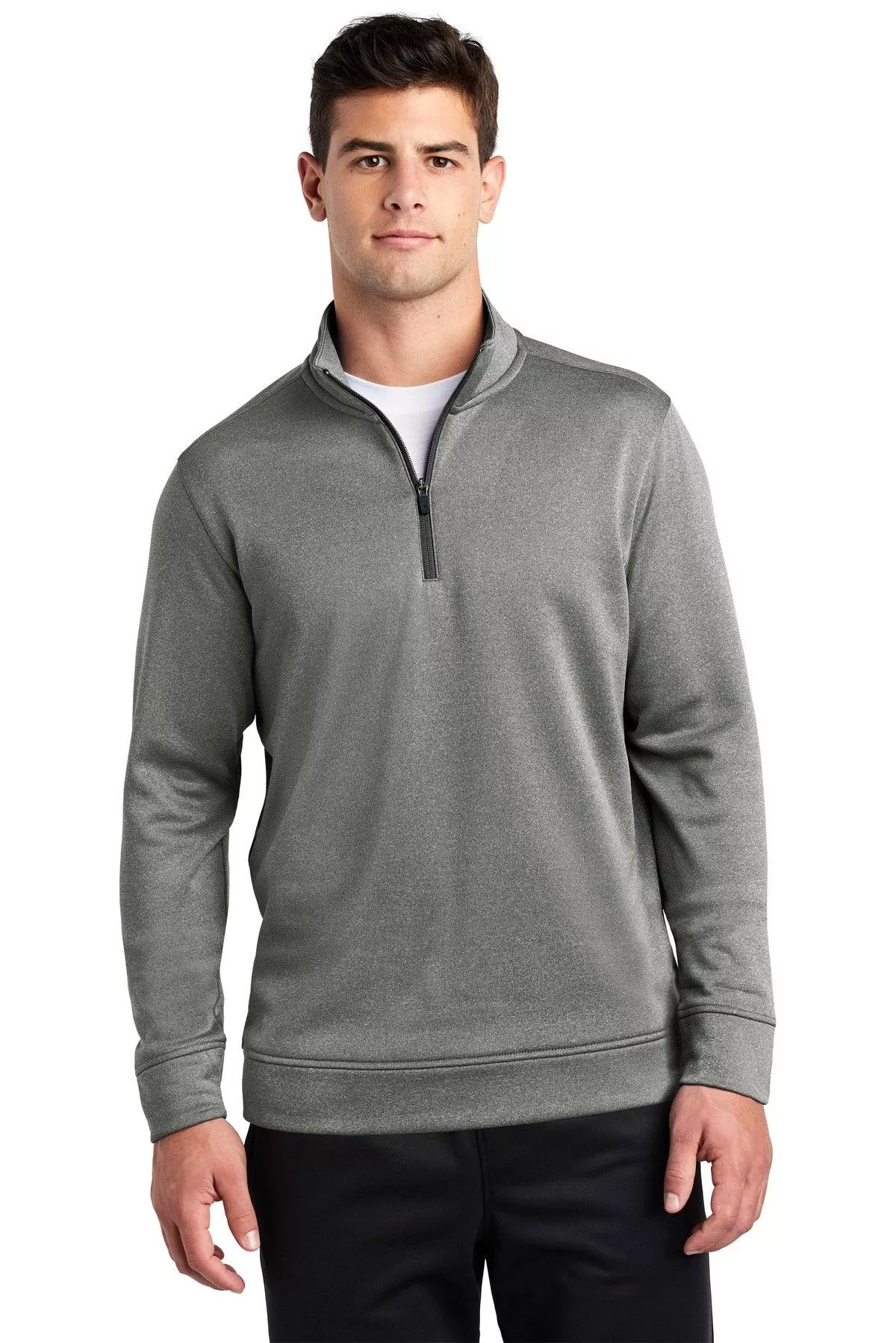 Sport-TekPosiChargeSport-WickHeather Fleece 1/4-Zip Pullover.