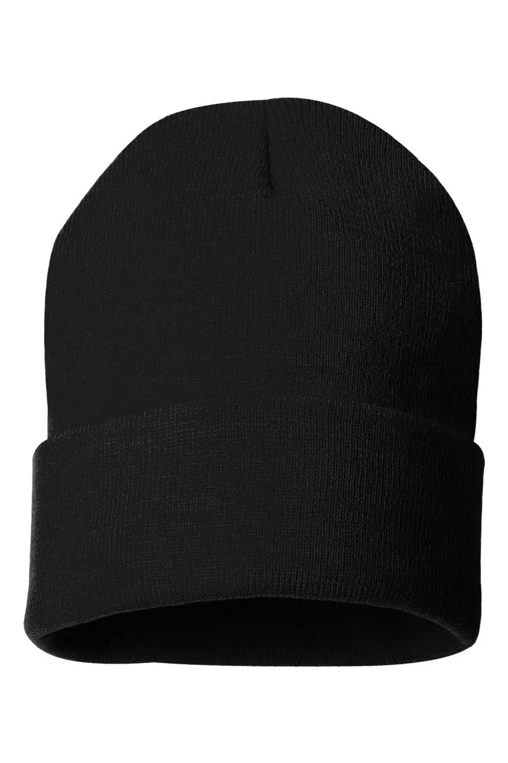 Sportsman Hats Unisex Solid Cuffed Beanie - Black
