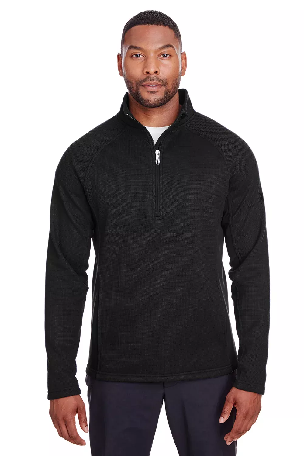 Spyder Mens Constant 1/4 Zip Sweater - Black