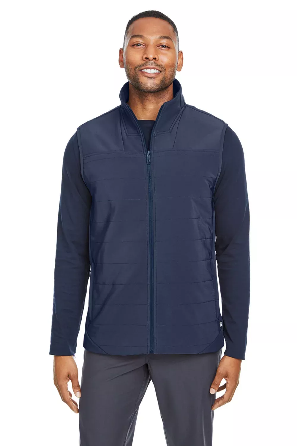 Spyder Mens Transit Full Zip Vest - Frontier Blue