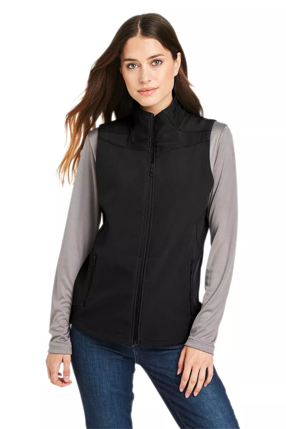 Spyder Womens Touring Full Zip Vest - Black - Closeout