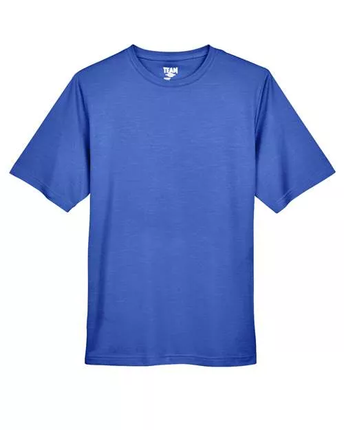 Team 365 TT11H Men's Sonic Heather Performance T-Shirt – 3.5 oz. Polyester Sonic Heather Interlock | XS–4XL
