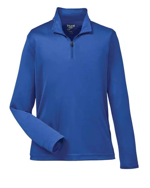 Team 365 TT31Y Youth Zone Performance Quarter-Zip Pullover – 3.5 oz. Polyester Interlock | S–XL