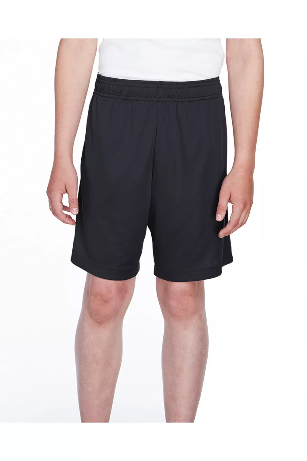 Team 365 Youth Zone Performance Moisture Wicking Shorts w/ Pockets - Black