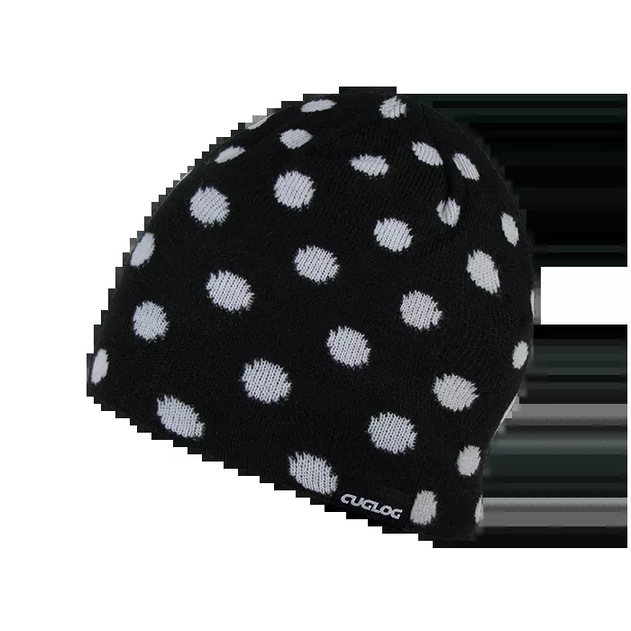 Thor Polka Dot Beanie, Lined Knit Cap - Cuglog K035