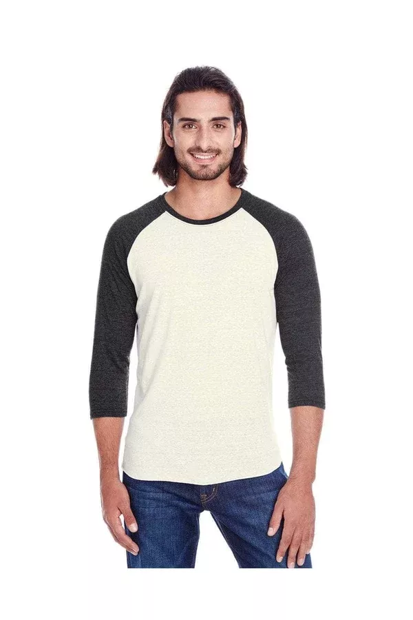 Threadfast Apparel 302G Unisex Triblend 3/4-Sleeve Raglan