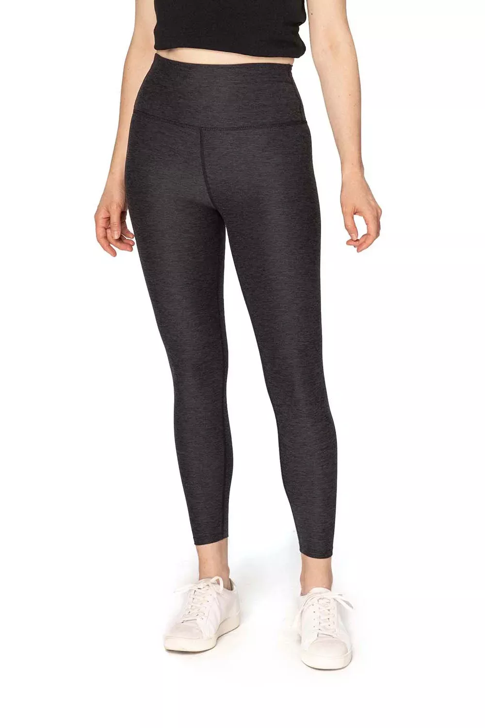 Threadfast Apparel Womens Impact Leggings w/ Pocket - Heather Black - Closeout